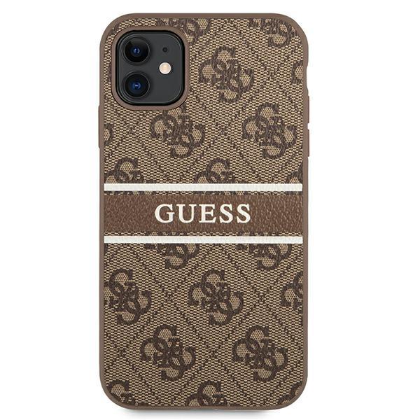 Guess Guhcn614Gdbr Iphone 11 / Xr 6,1Brązowy/Brown Hardcase 4G Stripe