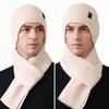 Thin Knitted Hat Scarf Kit Autumn Winter Outdoor Sports Ear Protection Warm Pullover Wool Hat for Men