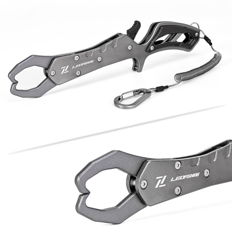 Lightweight Fish Lip Grabber Aluminum Alloy Fish Control Floating Fish Lip Grabber Fishing Tool Tackle for Fisherman