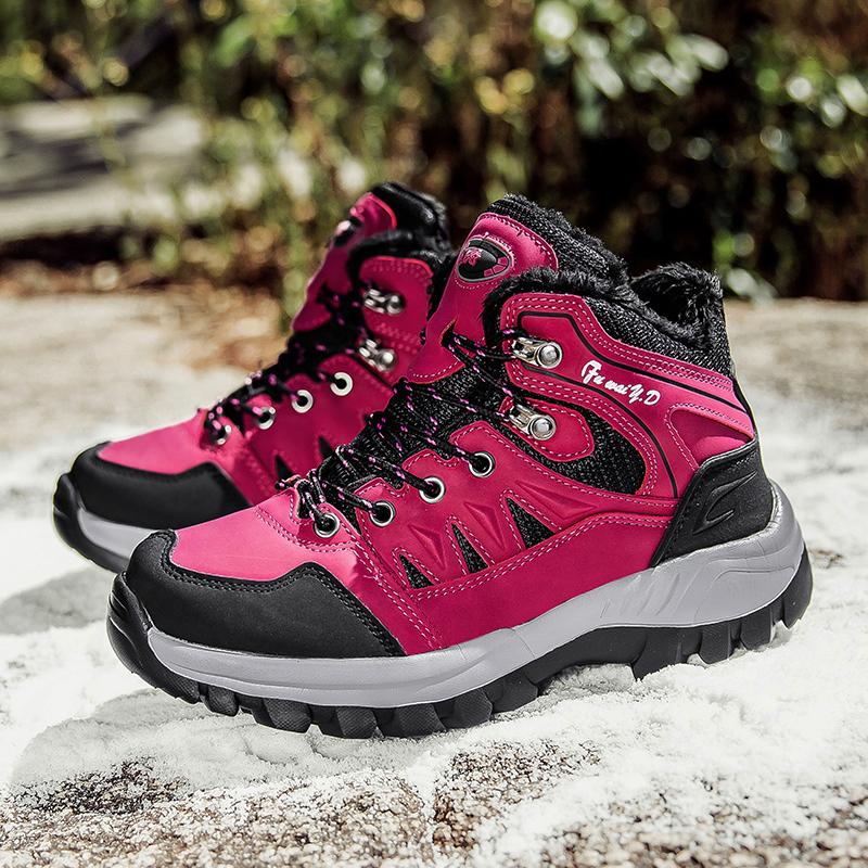 Winter Waterproof Unisex Hiking Shoes Men Outdoor Trekking Shoes Trainers Sports Sneakers Men Mountain Climbing Shoes Hiking Boots