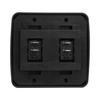 Double SPST On-Off Toggle Switch with Bezel, Technology Components 12V Light Switch for RV, Camper, Trailer