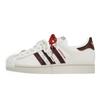 adidas Zapatillas de Skate Originals Superstar 2 Unisex Caña Baja Blanco/Rojo/Marrón KJ6293(Equipo80-S-BOX)