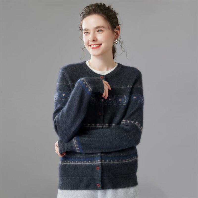 Fanzhen Women's Thickened Cashmere Knit Cardigan