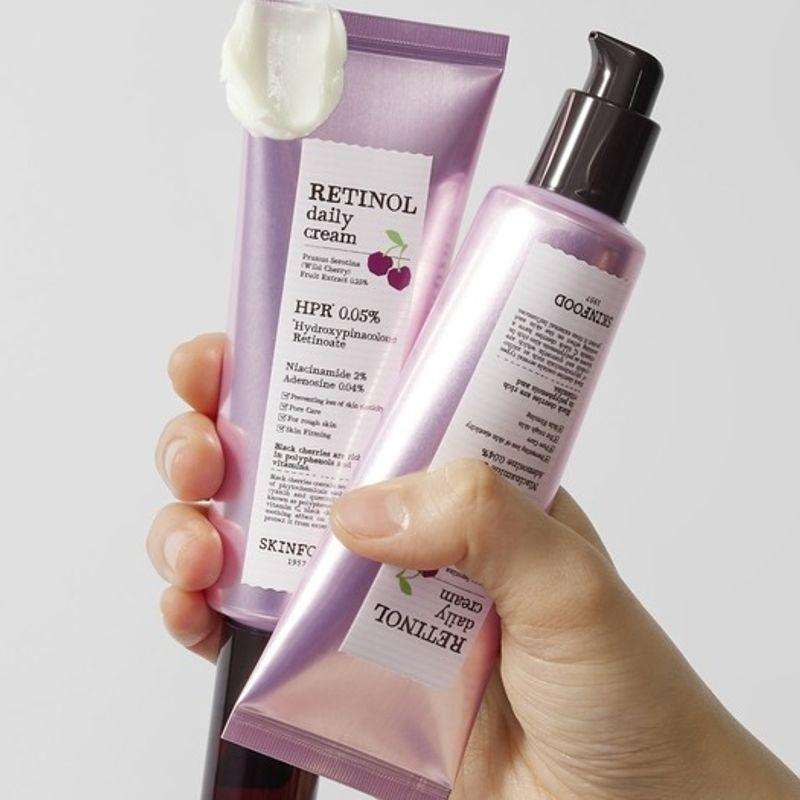 SKINFOOD Ежедневный крем с ретинолом и черной вишней Black Cherry Retinol Daily Cream