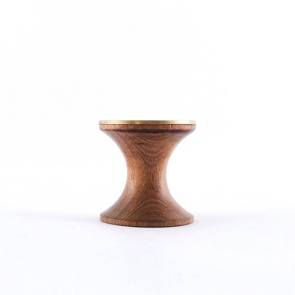shesay Wood and Brass Magnetic Hook Large Acacia Wooden Magnet Hanger for Refrigerator Door Entryway Storage Handmade Natural Decorative Hook