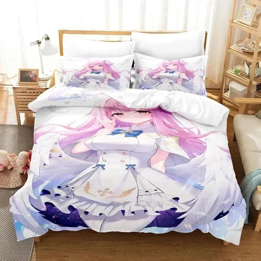 Luxury New 3D Print Anime Misono Mika Blue Archive Bedding Set Duvet Cover Bed Set Quilt Cover Pillowcase Queen Size Boys Adult