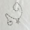 Fashion Edgy Star Pendant Necklace Handmade Clavicle Chain for Women Girls