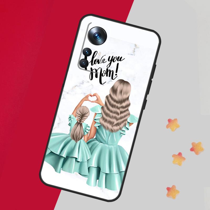 Familie Mom Girl Women Case For Xiaomi 13T Pro 12T 11T 12 14 13 Lite 12X POCO F5 X3 X5 Pro X4 F4 M5 M5s F3 Cover
