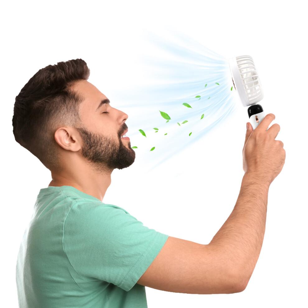 USB-wiederaufladbarer Handventilator Kleiner tragbarer leiser Schreibtischventilator