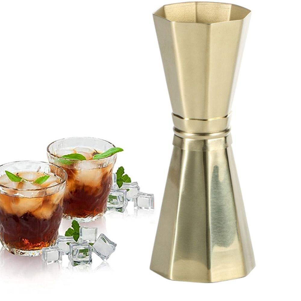 

30ml 45ml Measuring Cup 304 Stainless Steel Octagonal Cocktail Jigger Bar Measure Cup Kitchen