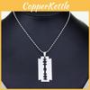 Style Simple Punk Blade Alloy Necklace With Pendant For Party And Employee Gifts