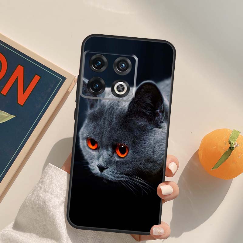 Beautiful Grey British Shorthair Cat Case For OnePlus Nord 5 CE 2 3 4 Lite N20 N30 OnePlus 15 13 12 11 13T 10T 10R 12R 13R Cover