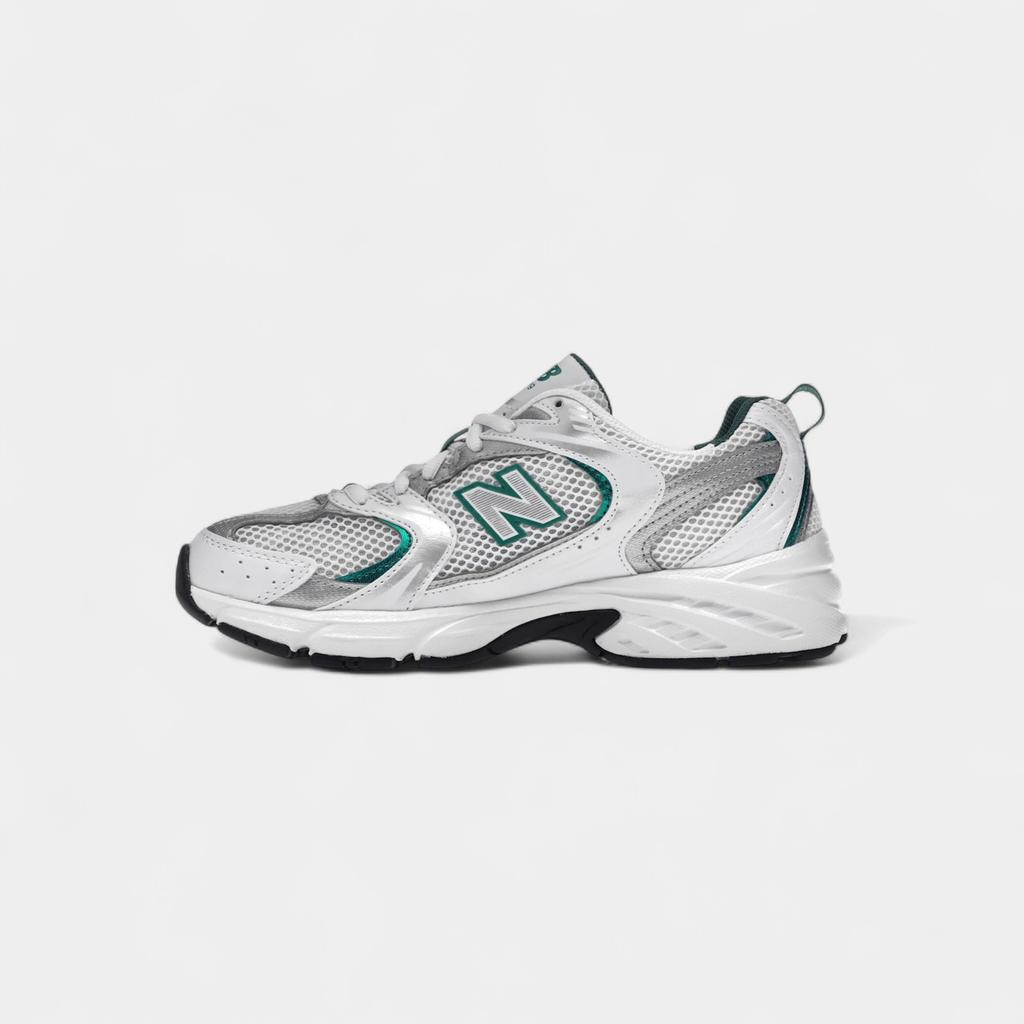 New Balance 530 White Silver Green