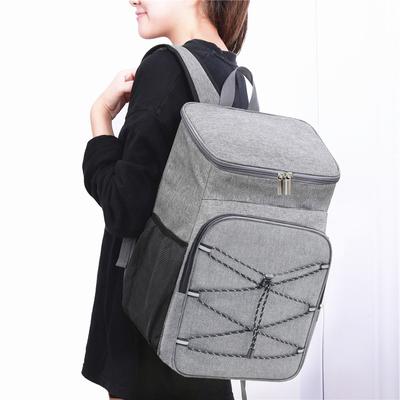 18L Ar livre acampamento Isolierter Kühlrucksack Aluminiumfolie Thermorucksack Picknick-Kühltasche für Camping