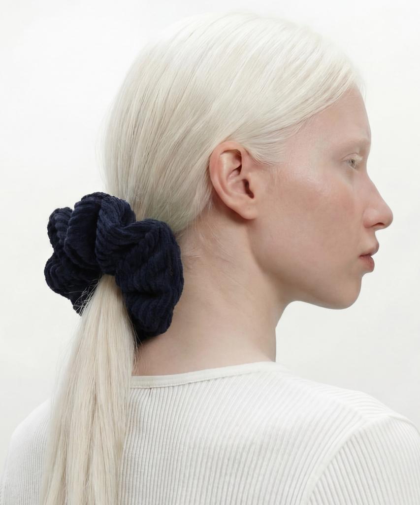 Undercontrol Studio Hair Scrunchie / Tiny / Jewel / Cord Navy