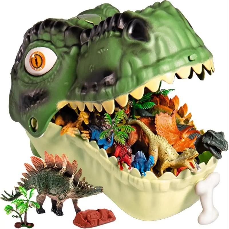 46 Pcs Dinosaur Toy, Dinosaur Figurines Includes Dino Aufbewahrungsbox, The World of Dinosaurs Toys, Toys Gift for Kids Other зелёный