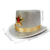 Colorful Festival Party Hat Stage Performance Dress Up Glitter Hats Hip-hop Dance Disco Hat for New Year Carnival Wedding
