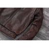 Chinese Size Vintage Genuine Leather Jacket Men Real Cowhide Air Force Flight Suit A2 Pilot Jacket Bomber Jacket