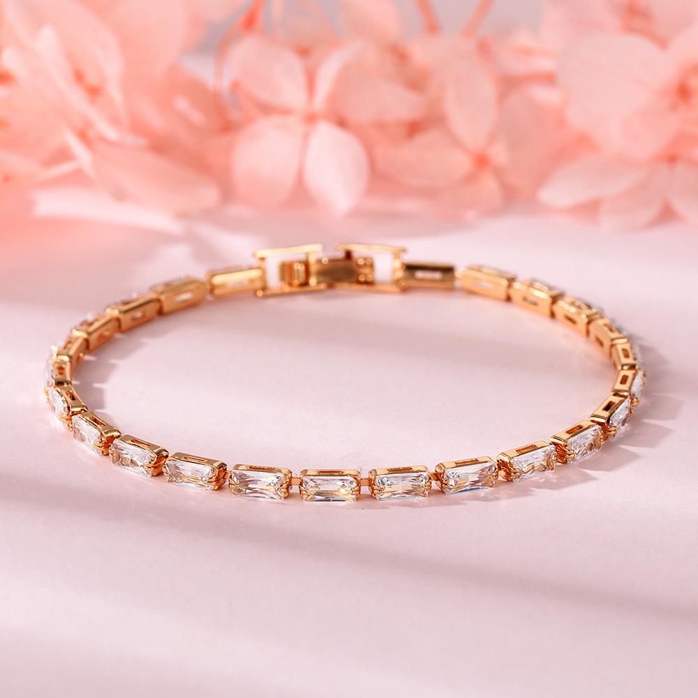 Mihmily brand-pink gem bracelet, simple niche high-end luxury fashion