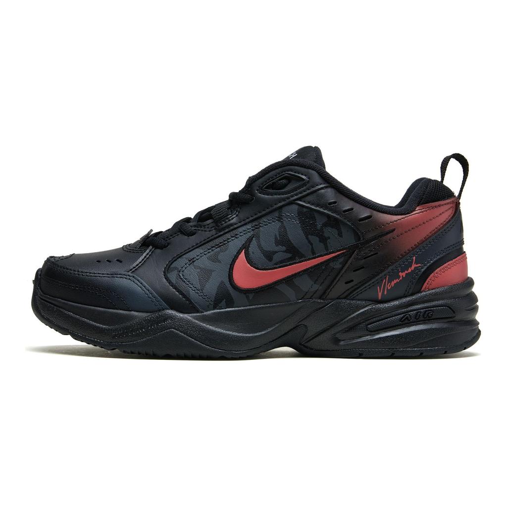 Nike Air Monarch 4 Vintage Classic Nízké robustní tenisky Unisex Černá Červená 415445-001(Tým196-)