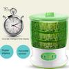 Auto Bean Sprouter 1 Set Sprout Machine Rapid Germination Automatic Soaking Water-Storage Germinating Short Cycle EU Plug Sprouting Bucket Home Supply