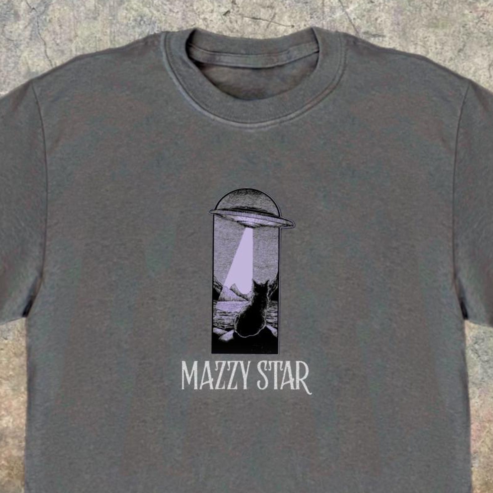Mazzy Star UFO Cat T-Shirt: Vintage 90s Grunge Tee S