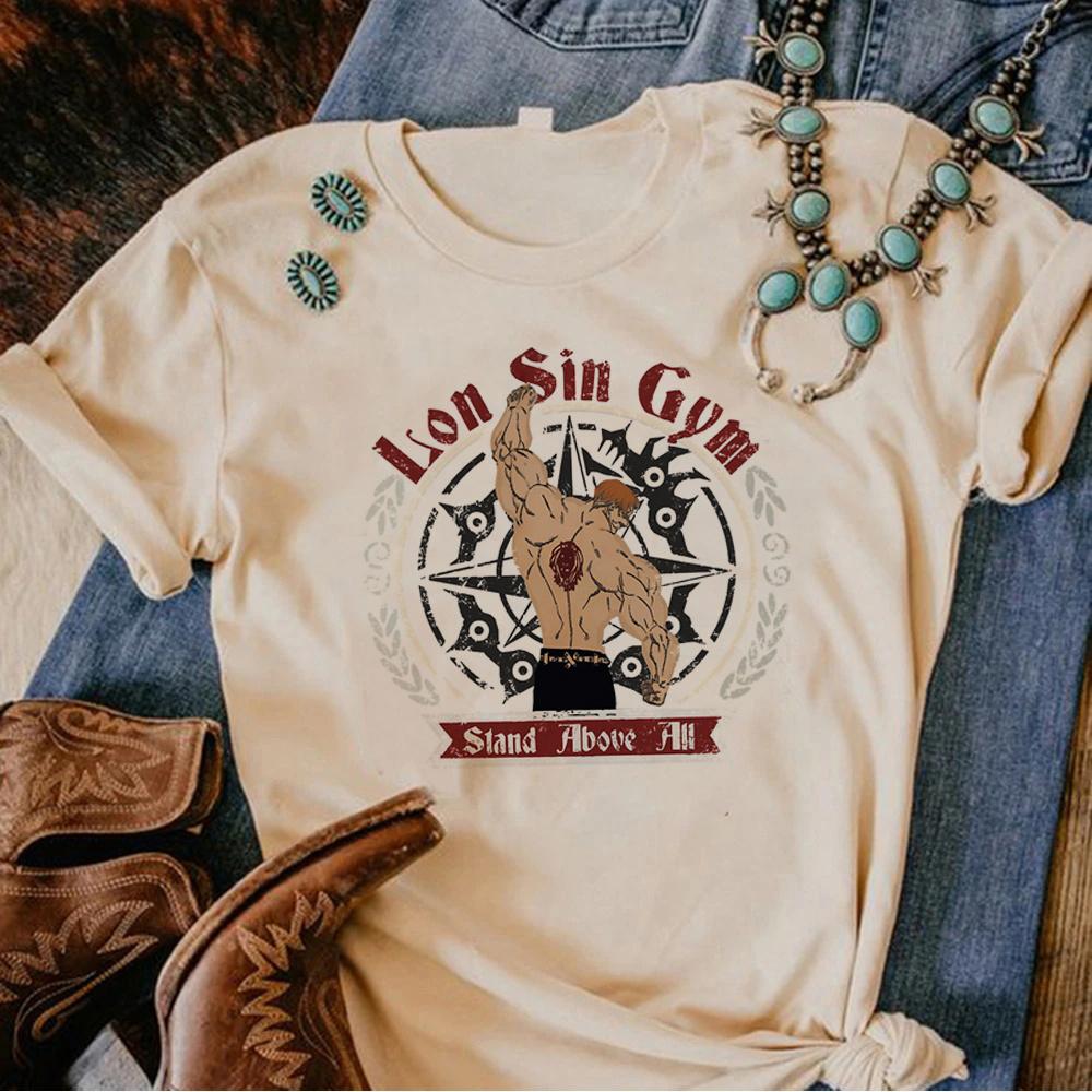Anime Gym Tshirts Women Manga T Shirt Girl Funny Clothes