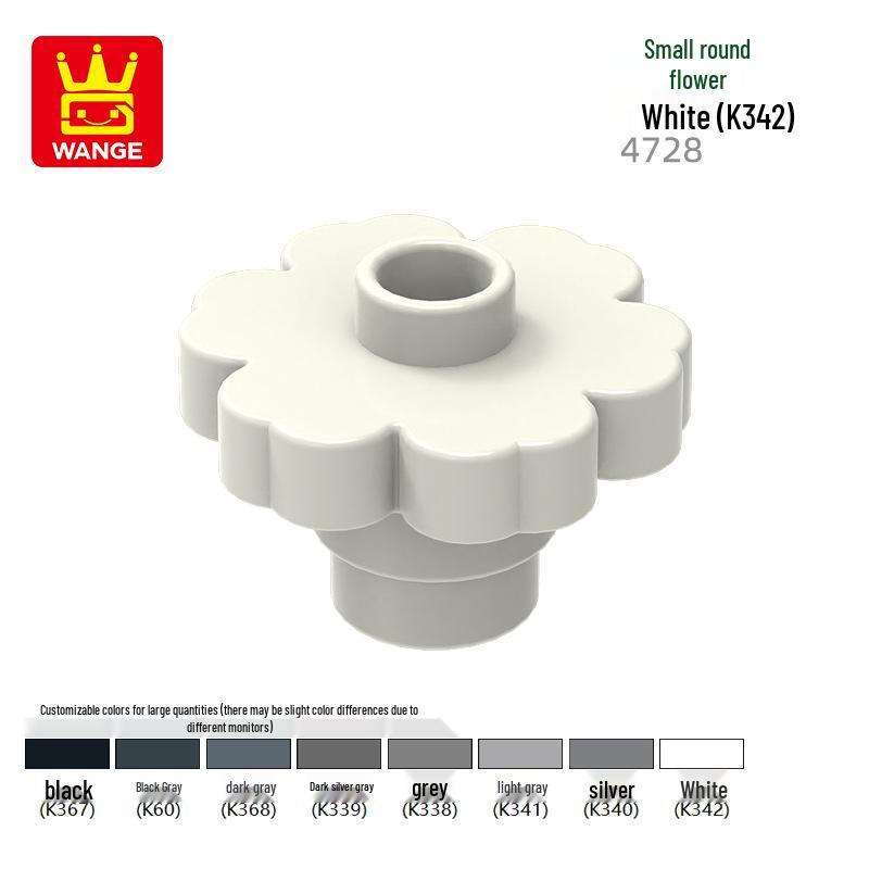 Wange Small Particle Compatible Building Blocks Set - Flower Assembly (4728/4727/15469w)