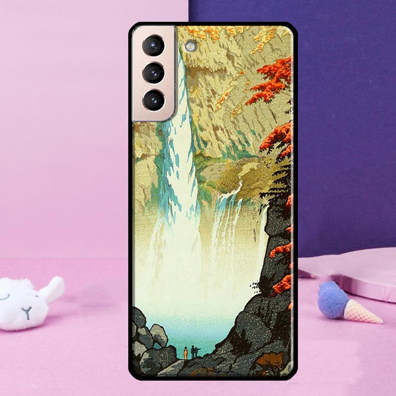 Ukiyo-e Japanese Style Art Phone Case For Samsung Galaxy S25 S24 Ultra S9 S10 S20 S21 S22 Plus S23 FE S24 FE Cover