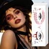 Spider Web Halloween Face Tattoo Sticker Ghost Bat Body Art Scar Stickers  Haunted House