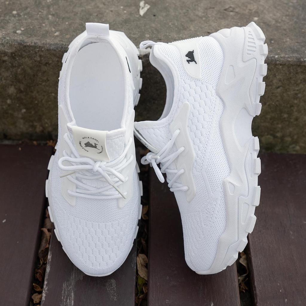 Women's Breathable Mesh Walking Shoes - Lightweight, Thick Sole, Comfort & Height Boost