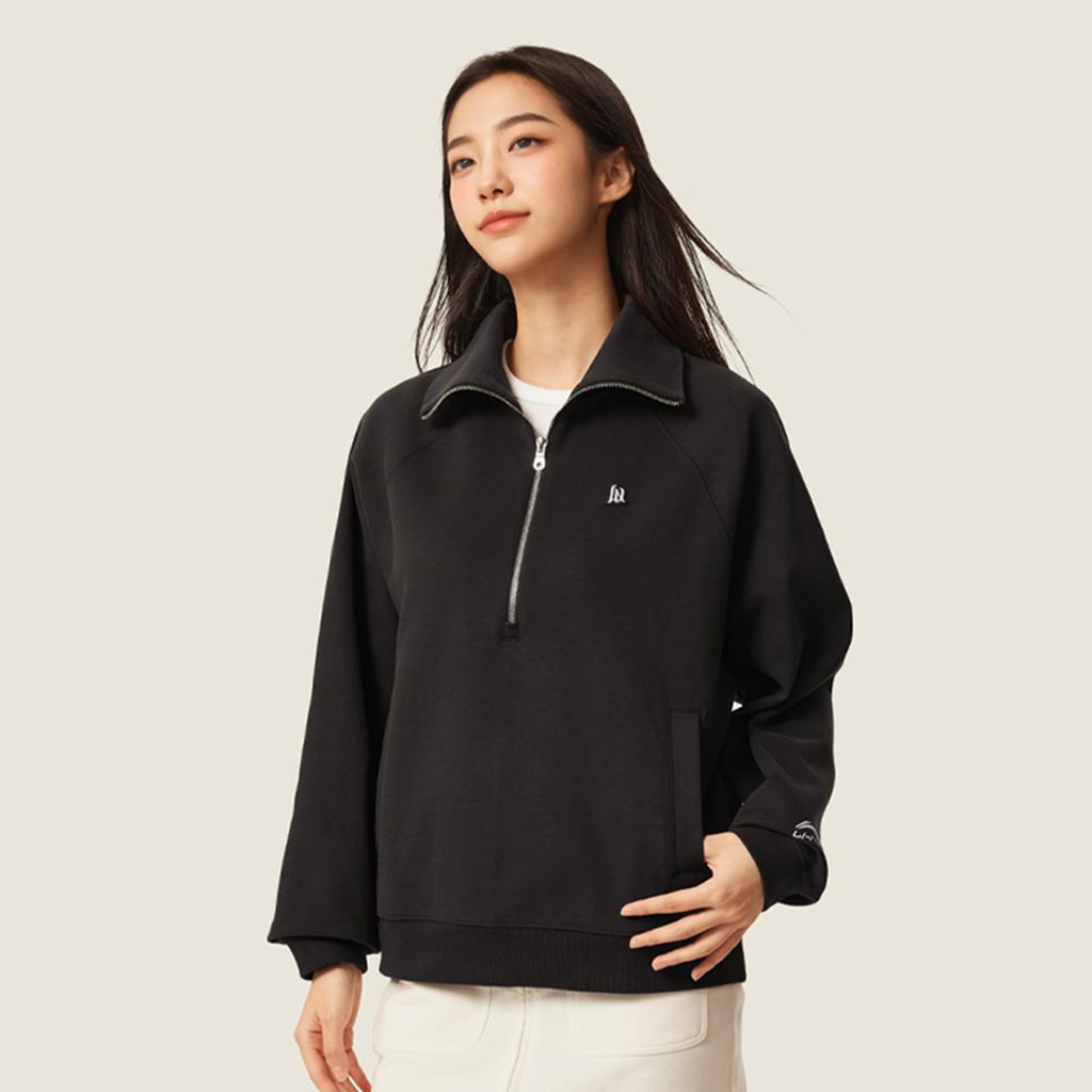 Li Ning Schlichter Vielseitiger Bequemer Rollkragenpullover Lässiges Lockeres Sweatshirt Damen Sweatshirt AWDVC18-7