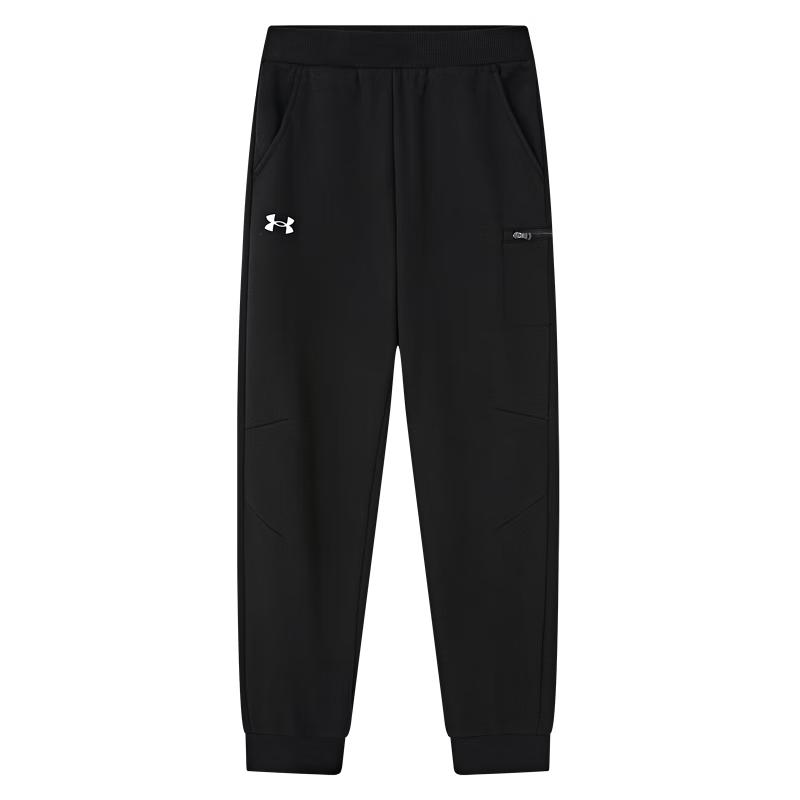 Under Armour Girls' Fleece Lined Single-Side Zipper Sport Pants