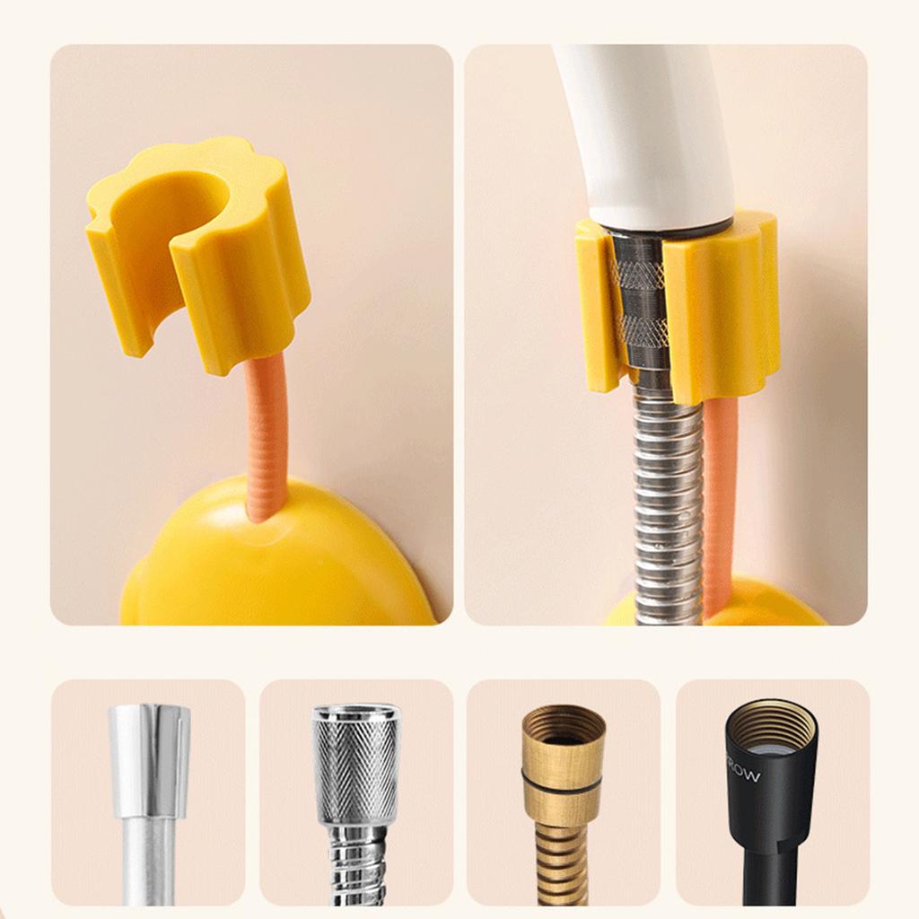 Duschkopfhalter Verstellbare Duschkopfhalterung Multifunktional Wandmontierter Duschhalter Gelb