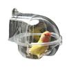 Transparenter Vogelbadkäfig zum Aufhängen, durchsichtige Badezuberbox, Duschbox, Papageienbadewanne, Garten