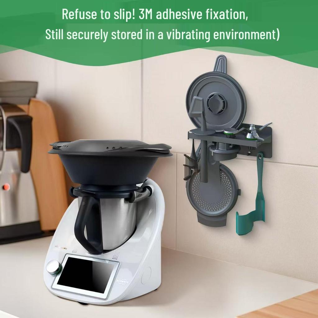 Wall-Mounted Small Beauty Machine Accessories Organizer Rack