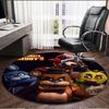 Five Nights at Freddy's Print Round Rug, Washable Floor Carpet, For Entryway Dorm Laundry Room Office Study, Home Decor Birthday Christmas Gift