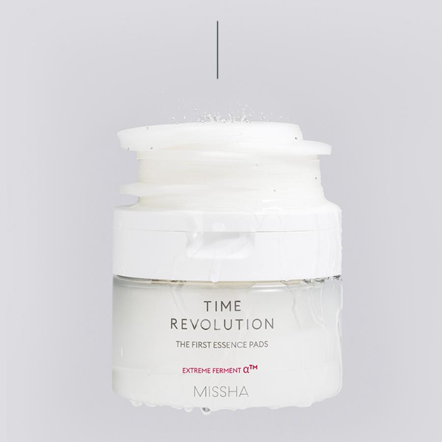 MISSHA Time Revolution The First Essence Pad 250ml 75 Pads Aufhellende Feuchtigkeitstoner-Pads für die tägliche Hautpflege