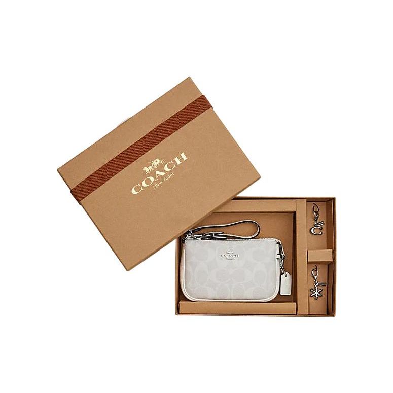 Coach Nolita 15 Metal Logo Classic Monogram Leather Handbag Women handbags White CN045-SVRFI