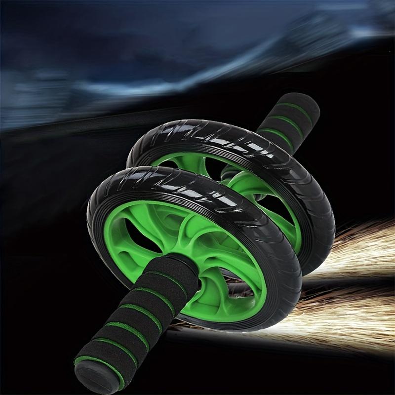 Roue d'Abdominaux Double Roue Roue Abdominale Saine Amincissement Ventre Équipement de Fitness pour Hommes et Femmes Silencieuse Roule Utilisation Pratique