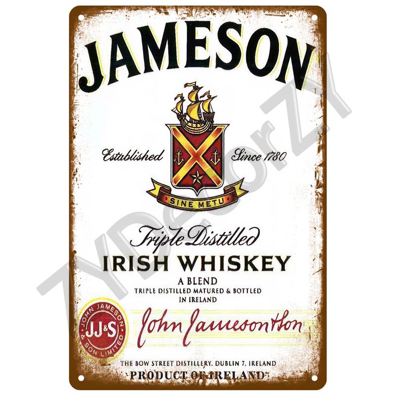 Beer Tin Sign Retro Wall Plaque Art Club Pub Bar Poster Home Decor Metal Sign Wall Decorations Vintage Cafe Mural Plate Brand