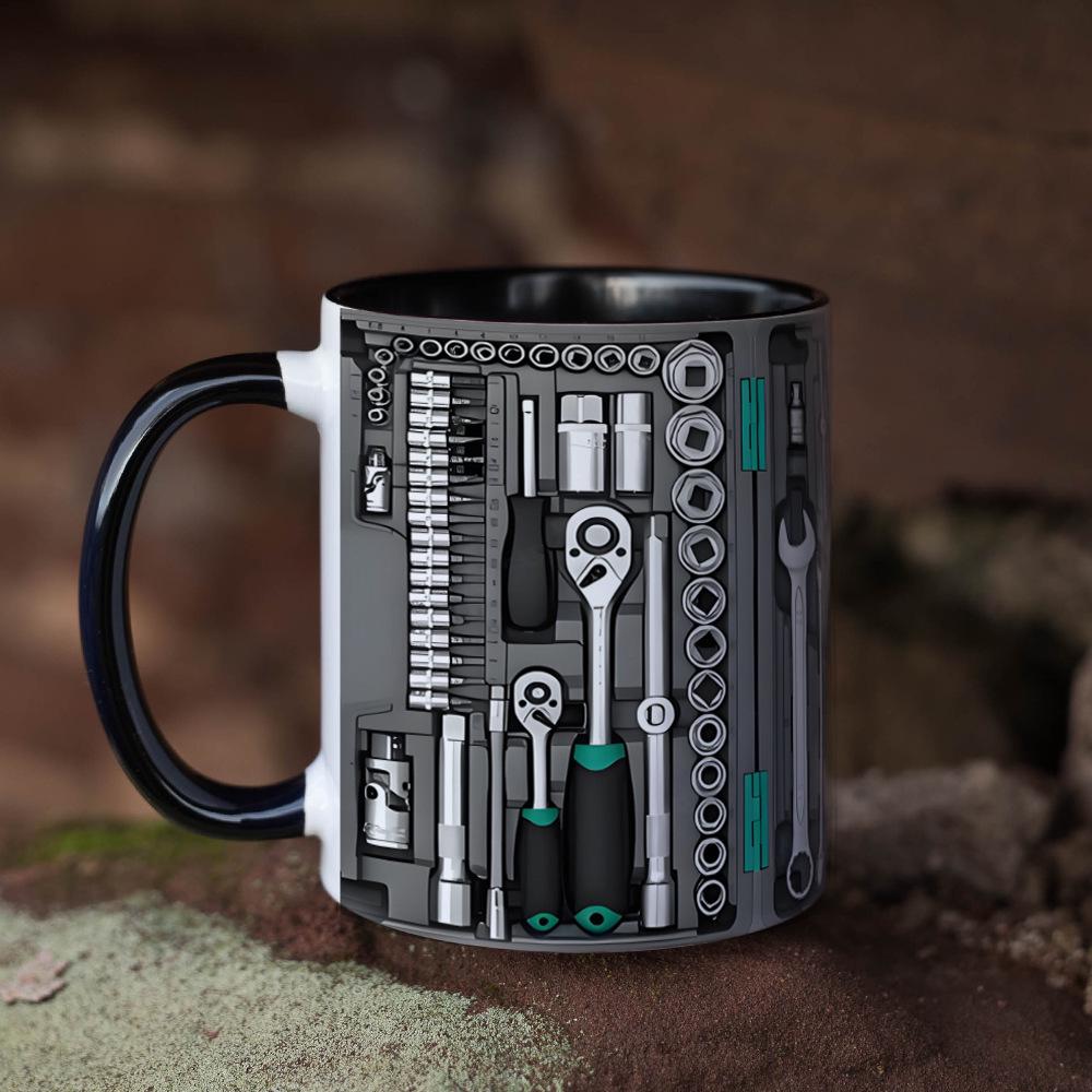 

Men s 3D Toolbox Ceramic Mug – Power Coffee Cup 301-400ml