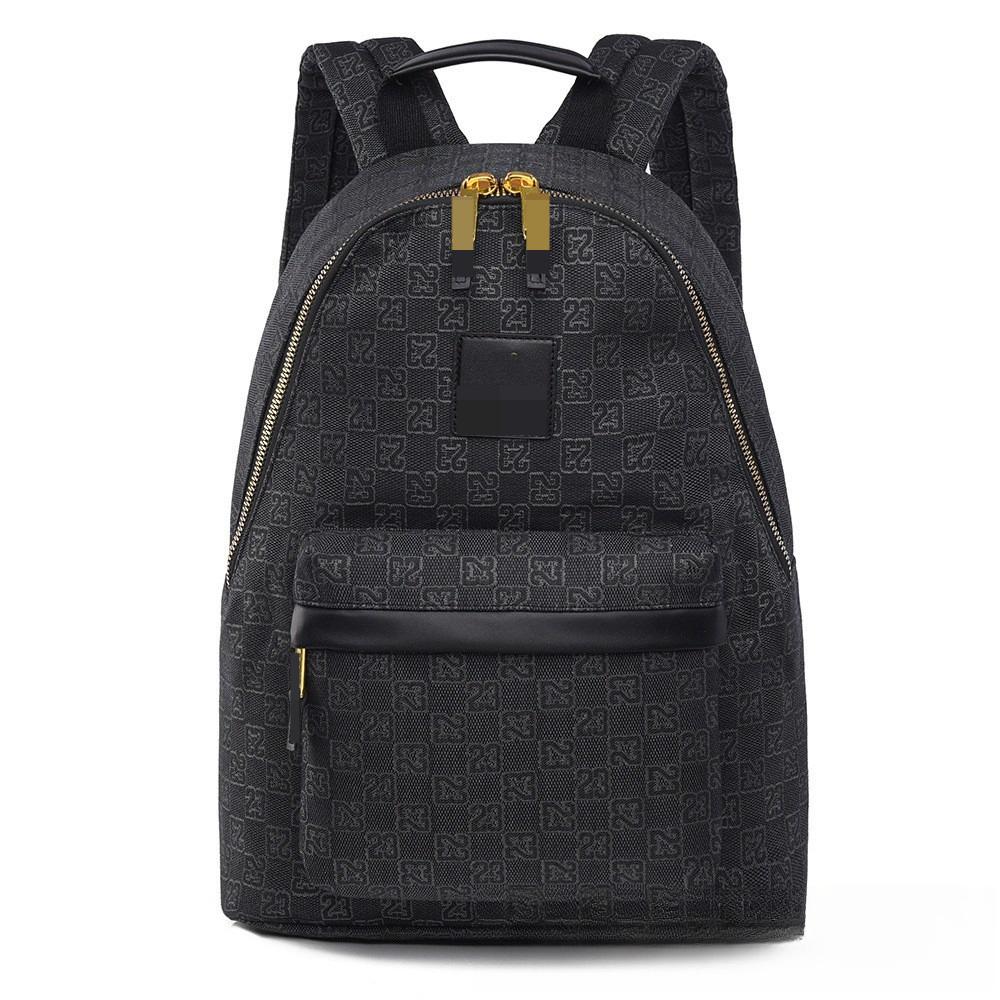 Schachbrettmuster Bedruckter Buchstaben-Rucksack Mittelschule Schultasche Große Kapazität Reisetasche Trendiger Sportrucksack für Herren und Damen.