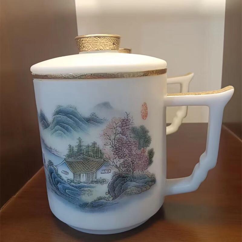 Кружка-заварник для чая Chaxun, керамическая, ручная роспись