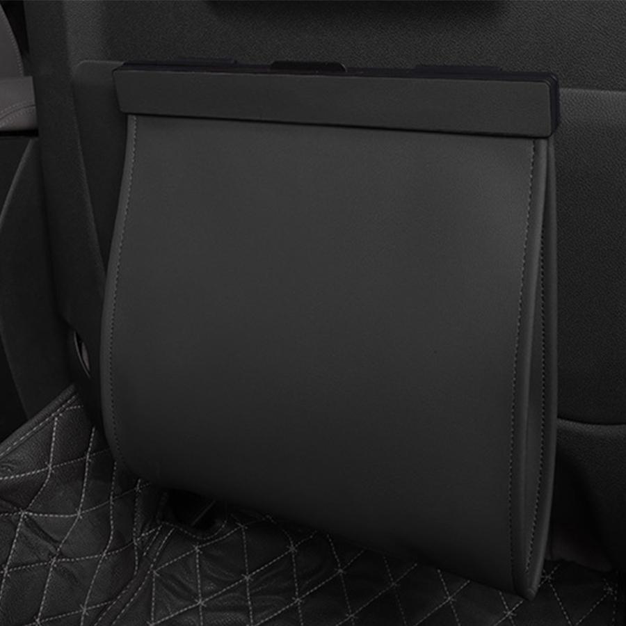 Car Leather Garbage Bag Factory Direct Sales Rear Seat Backrest Hanging Magnetic Absorption Car Interior Cleaning Products