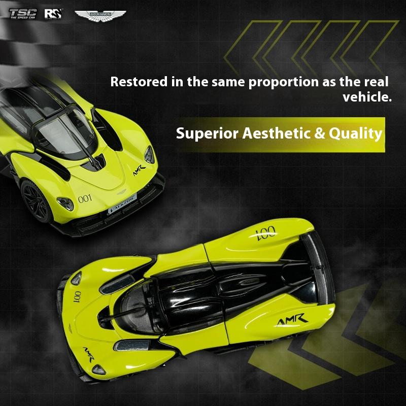 The Tsc Speed Card 1:43 Aston Martin Valkyrie Simulation Alloy Collection Car Model Ornament Xmas Gift For Boys