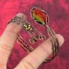 Faceted Ammolite Cuff Bracelet Copper Wire Wrapped Bangle Gemstone Adjustable Cuff Bracelet Handmade Bangle Copper Jewelry Engagement Gifts