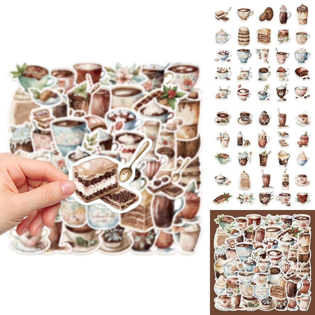 50diy Stickable Coffee Stickers For Notebooks Laptops Phones And More
