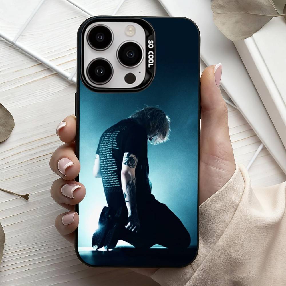 Singer K-Kai A-Angel d-Damage Phone Case For iPhone17,16,15,14,13,12,11 Plus,Pro Max Black Candy silver phone case