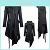 Elegant Gothic Swallow-tail Coat For Men Perfect Cosplay Costume Halloween Uniform